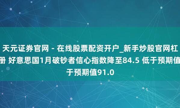 天元证券官网 - 在线股票配资开户_新手炒股官网杠杆注册 好意思国1月破钞者信心指数降至84.5 低于预期值91.0